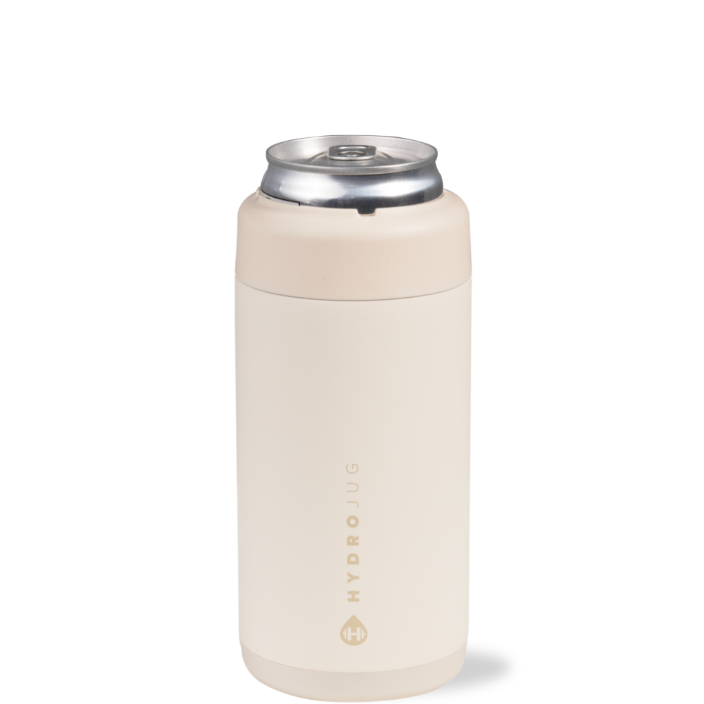Cream Slim Can Cooler 12oz
